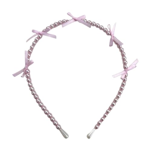 Perlen Stirnband Schleifen Balletcore Kleine Schleifen Haarreifen Balletcore Kopfbedeckung Schleifen Elegantes Stirnband von Fcnjsao