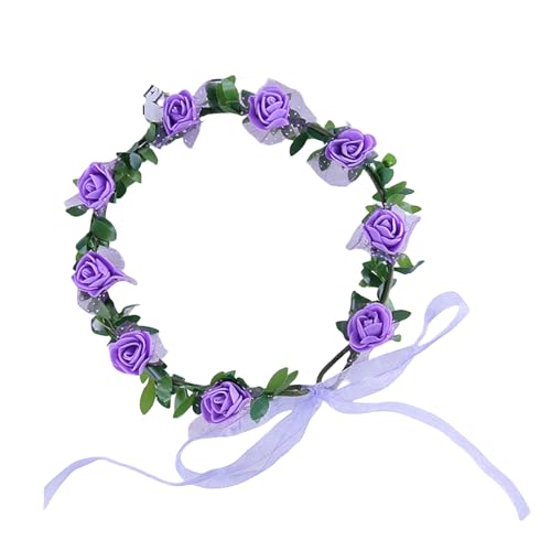 Rose Blumenkranz Elastischer Stirnband Kopfbedeckung Kopfbekleidung Dekore Für Hochzeiten Und Tägliche Verwendung Rose Blumenkranz Elastischer Stirnband Kopfbedeckung Kopfbekleidung Dekore Für Hochzeiten Und Tägliche Verwendung von Fcnjsao