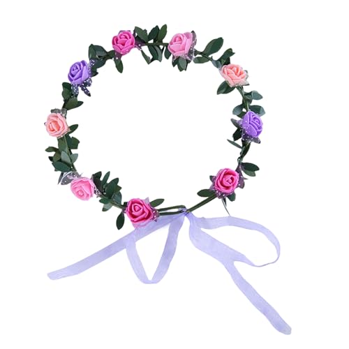 Rose Blumenkranz Elastischer Stirnband Kopfbedeckung Kopfbekleidung Dekore Für Hochzeiten Und Tägliche Verwendung Rose Blumenkranz Elastischer Stirnband Kopfbedeckung Kopfbekleidung Dekore Für Hochzeiten Und Tägliche Verwendung von Fcnjsao