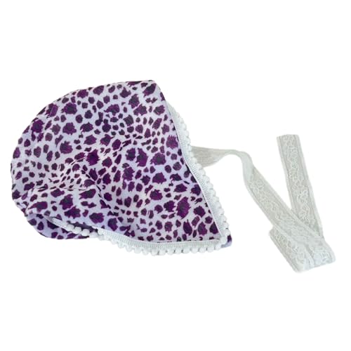 Schmetterling Leoparden Druck Stirnband Haarkarfkopf Handgefertigte Kopfbekleidung Kopftuch Einzigartige Dunkle Lacy Headwraps von Fcnjsao