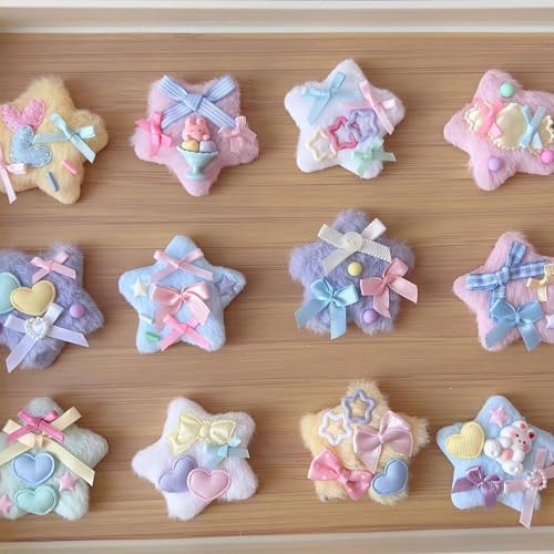 Schöne Haarspangen mit Sternenmuster, Pferdeschwanz-Halter, Clip, modisches Haar-Accessoire für Partys, Verabredungen und alltägliche Outfits von Fcnjsao