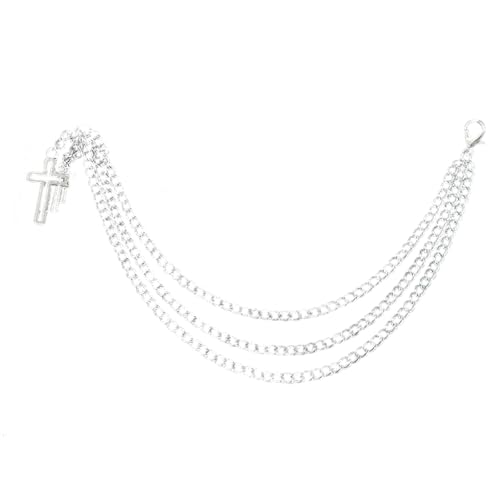 Schuhketten mit hohlen Kreuzen, verstellbar, Edelstahl, modisches Accessoire für Sneakers und Freizeitschuhe von Fcnjsao