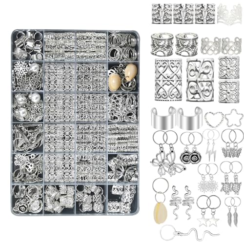 Skelettgeflecht Clip Haarperlen Lose Spulen Haarclip Dreadlock Perlengeflecht Ringe Haarringe Haarschmuck Für Geflecht Skelettgeflecht Clip Haarperlen Lose Spulen Haarclip Dreadlock Perlengeflecht Ringe Haarringe Haarschmuck Für Geflecht von Fcnjsao