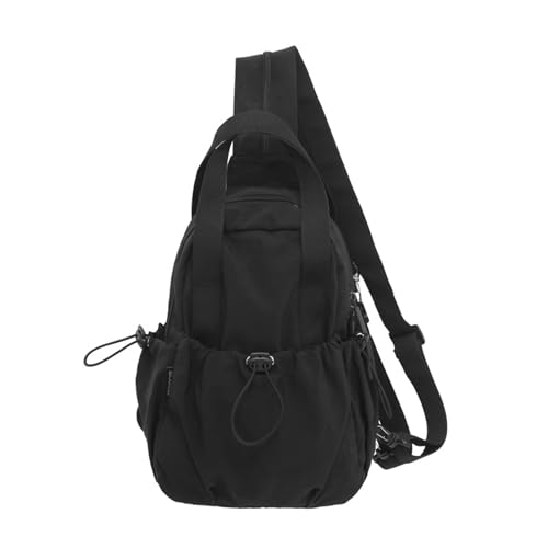 Slings Bag Crossbody Rucksack Umhängetasche Fannys Pack Handtasche Brust Daypack Mit Reißverschlussriemen Für Frauen Männer Geschenke Brusttagesack Mit Reißverschlussgurt von Fcnjsao