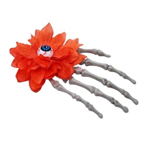 Spine Chilling Skull Hand Haarschmuck Thema Haarnadel Klaue Haarteil Kopfbedeckung Für Halloween Feiern Und Cosplay von Fcnjsao