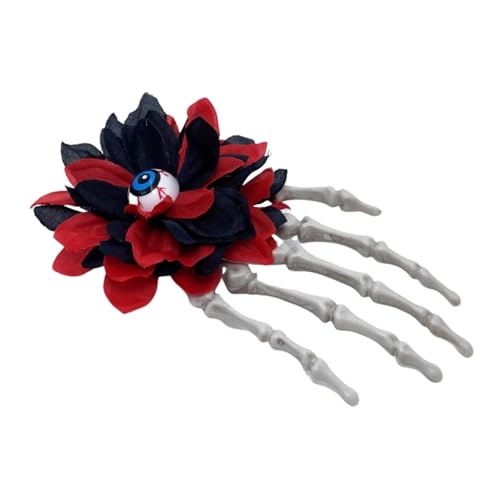 Spine Chilling Skull Hand Haarschmuck Thema Haarnadel Klaue Haarteil Kopfbedeckung Für Halloween Feiern Und Cosplay von Fcnjsao