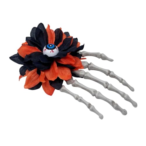 Spine Chilling Skull Hand Haarschmuck Thema Haarnadel Klaue Haarteil Kopfbedeckung Für Halloween Feiern Und Cosplay von Fcnjsao