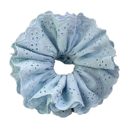 Spitzen Haarseile Haarbrötchen Krisene Elastizität Haarseile Große Haare Knackig Vintage Haarbänder Weibliche Accessoires von Fcnjsao