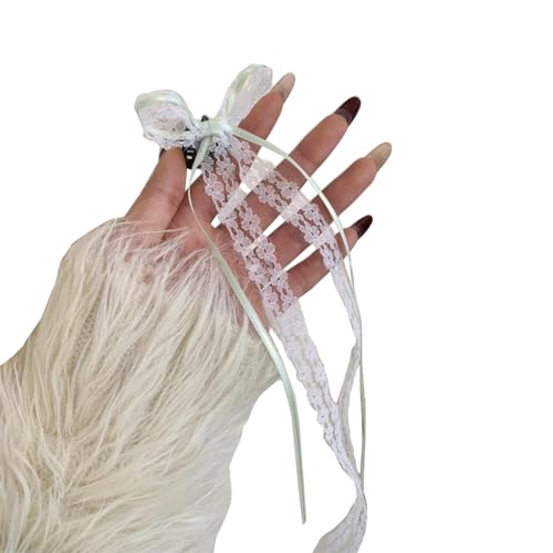 Spitzenband Bowknot Haarspange Elegante Klaue Clip Haar Bananen Haarspangen Rutschfeste Kiefer Haarklaue Pferdeschwanzklemme Für Frauen von Fcnjsao