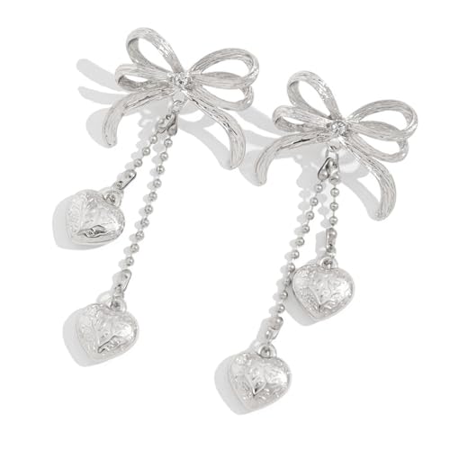 Stilvoller Bogenknoten Dangle Ohrringe Mit Zarten Fransenbögen Ohrzubehör Schmuck Für Partys Hochzeit von Fcnjsao