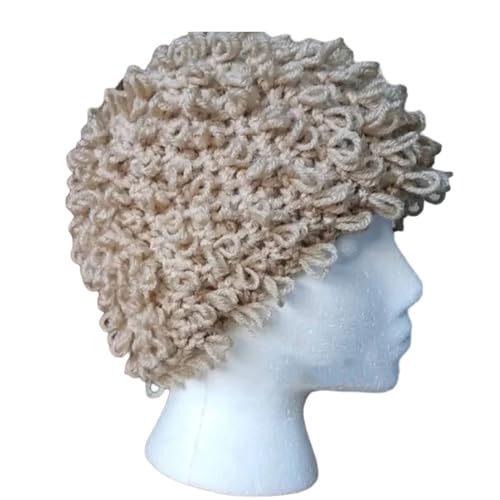 Strick Lockiger Haarhut Für Weibliche Unisex Grandmas Curly Perücken Street Fotokappen Lustige Pullover Cosplay Kopfbedeckungen Strick Lockiger Haarhut Für Weibliche Unisex Grandmas Curly Perücken Street Fotokappen Lustige Pullover Cosplay Kopfbedeckungen von Fcnjsao
