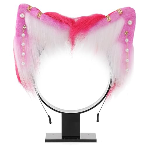 Süßes Haarband für Studentinnen und Frauen, Fotografie-Haarband mit Ohrring-Dekor, Ohr-Stirnbänder, rosa, Bonbonfarben, Cartoon-Haarreifen, Cosplay, Haarschmuck, Füchse, Ohren, Haarband, Cosplay, von Fcnjsao