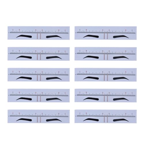 TattooEyebrow Lineal Aufkleber Form Werkzeug Augenbrauen Styling Microblading Guide Permanent Make Up Messung Schablone Vorlage 10x TattooEyebrow Lineal Aufkleber Form Werkzeug Augenbrauen Styling Microblading Guide Permanent Make Up Messung Schablone Vorlage 10x von Fcnjsao