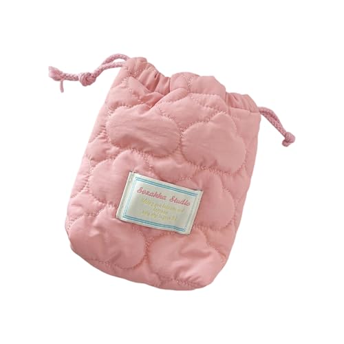 Toilettenbeutel Gesteppte Make Up Kordelschnur Kosmetikkamera Aufbewahrung Schöner Pinselfall Für Frau Mädchen Toilettenstapfen Make Up Draw String Kamera Aufbewahrung von Fcnjsao