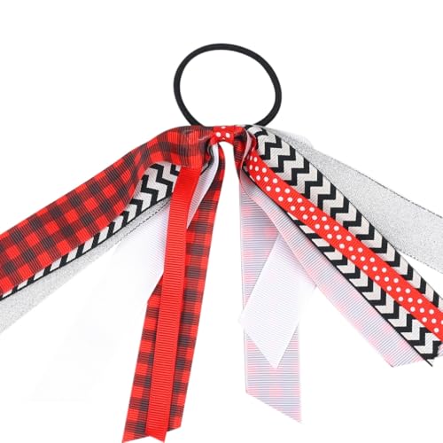 Verbessert Weihnachts Haarschmuck Für Mädchen Seiden Haargummis Dekorative Elastische Pferdeschwanzhalter Weiche Bequeme Haarbänder von Fcnjsao