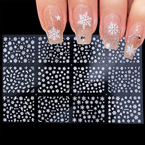 Weihnachten Art Aufkleber 3DSelbstklebende Nagelaufkleber Schneeflocken Rentier Aufkleber Maniküre Für Fingernagel Zehennagel von Fcnjsao