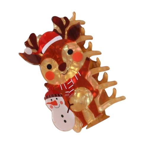 Weihnachts Elch Haarclip Praktische Weiße Modezubehör Lässig Haarstücke Haardekoration Für Frauen Und Mädchen von Fcnjsao