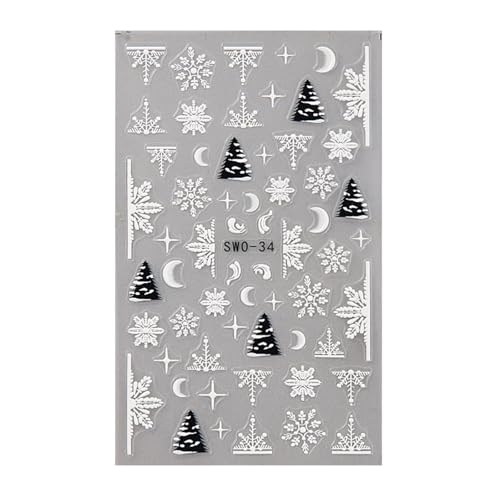 Weihnachts Nagelkunst Aufkleber Für Einfache Festival Maniküre Nagelkunst Dekoration Für Feiertage Partys Und Den Täglichen Gebrauch von Fcnjsao