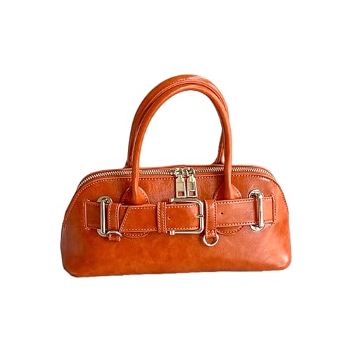 Women Crossbody Bag Fashion Schulter PU Leder Handtasche All Matching Bowling Stilvolle Boten Frauen Schulter Trend Crossbody Messenger PU Leder Handtasche Bowling von Fcnjsao