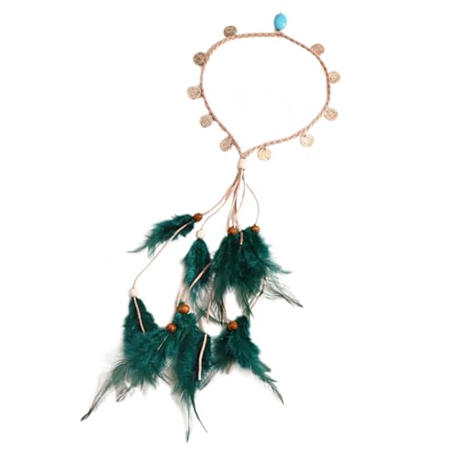Women Hairband Indian Stirnband Mit Gefiederten Dekoren Die Haarband Für Musikfestival Und Urlaub Machen von Fcnjsao
