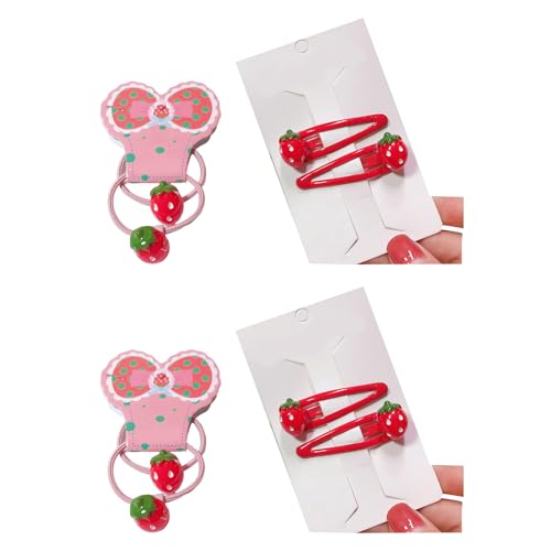Zarte Glitzernde Haarclip Schöne Haarkrawatte Erdbeer Barrettes Haarstyling Werkzeug Ornamente von Fcnjsao