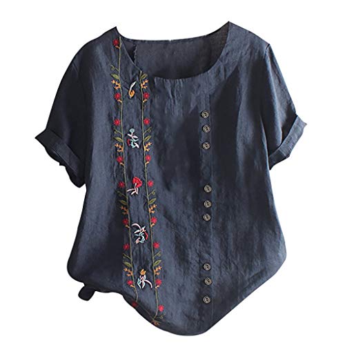 Fcostume Damen Boho Tunika Hippie Bestickt Blumen Mexikanische BlusenKleid Sommerkleid Bohemian Stickerei Tunika Bluse von Fcostume Damen Sweatshirts