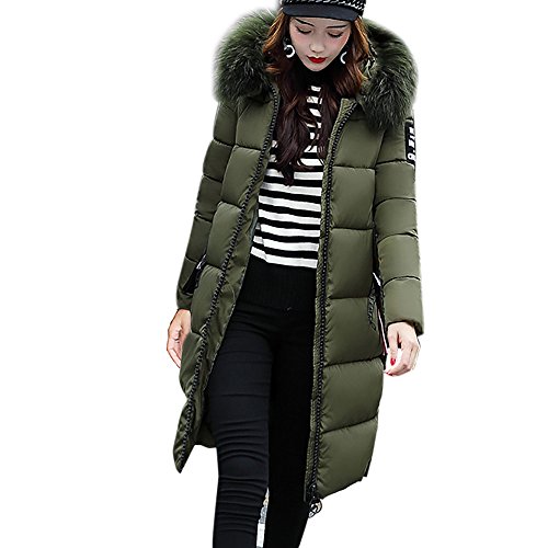 Fcostume Damen Warm Winterjacke Parka Jacke Mantel Lange Mit Fellkapuze Steppjacke Wintermantel Lässig Dicker Daunenjacke Daunenmantel von Fcostume Damen Sweatshirts