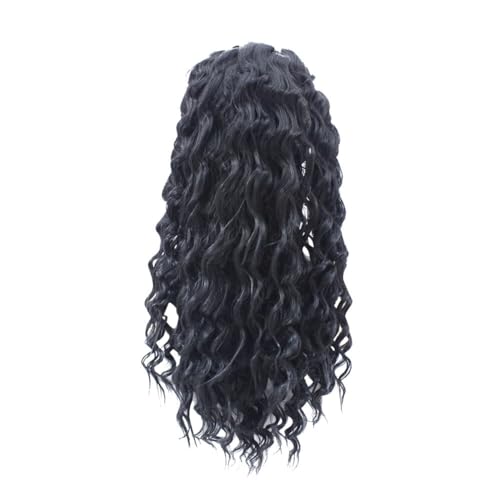 Fcuajdkq 16-Perücke mit Lockigem Haar, Lace-Front-Perücke, Brasilianisches -Gelocktes Echthaar für Frauen von Fcuajdkq