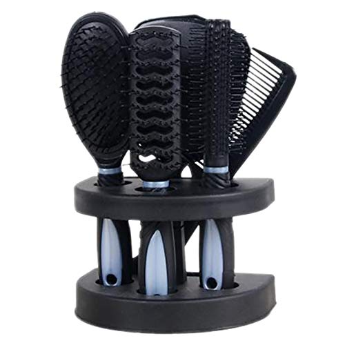 Fcuajdkq 5 StüCke Anti-Statisch Kissen Kamm Pinsel Salon Haus Haar Styling Set mit Neue Haar Massage Kamm Sets Blau von Fcuajdkq