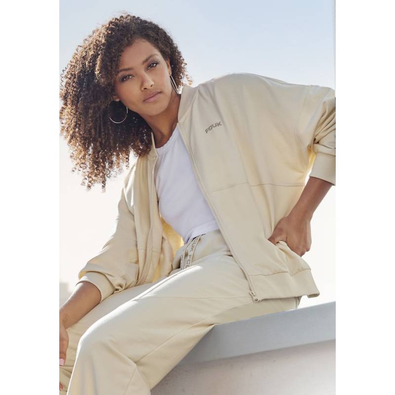 FCUK Sweatjacke Damen creme Gr.36/38 von Fcuk