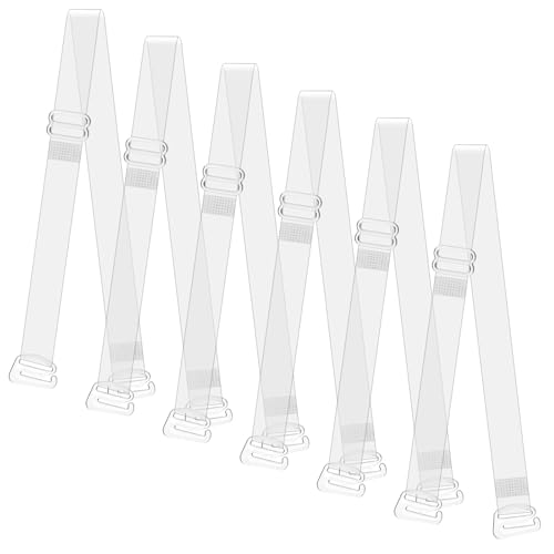 3 Paar BH Träger Transparent, Unsichtbare Durchsichtige BH Träger rutschfeste Transparent BH-Schultergurte Verstellbare BH-Träger Ersatz für Frauen Mädchen Schulterfrei Oberteile Trägerlose BHS von FdcLixuvol