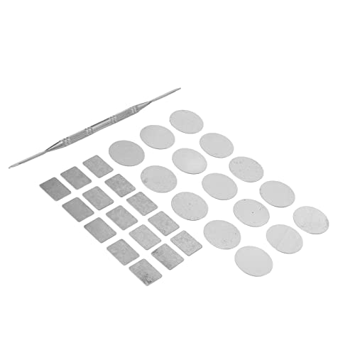 Buntes Make-up-Paletten-Aufkleber-Set, Hochwertige Metallaufkleber für die Konservierung von Lidschatten-Paletten, Einfach zu Verwendendes Kosmetik-Ablage-Werkzeug, 30 Teile Im von Fdit