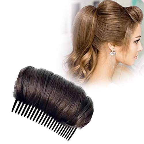 Dutt-Clip-Einführwerkzeug für Frauen und Mädchen mit Langen Haaren, Einfach zu Verwendendes Haar-Accessoire für Partys und Salons, Hellbraun/Dunkelbraun/Schwarz (Dunkelbraun) von Fdit