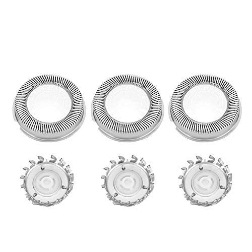 Fdit 3 Pcs Steel Shaver Head Ersatzzubehör Fit für Philips HQ4 HQ46 HQ481 HQ851 HQ6990 HQ803 MEHRWEG VERPAKUNG von Fdit