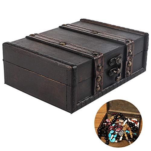 Fdit Aufbewahrungsbox, Sammelbox, Holzkiste, Organizer, Boxen, Ornamente, Vintage, Staubdicht, Antik, Desktop-Aufbewahrungsbehälter, Dekorationen, Staubdicht, Aufbewahrungsboxen, von Fdit