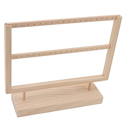 Fdit Ohrring -Displayhalter Eleganter Design Schmuckständer für 27 Paare Baumelnde Ohrringe und Bolzen Ideales für Jedes Mädchen, Einfach zu Bedienende Protokollmaterial (2 Etagen) von Fdit