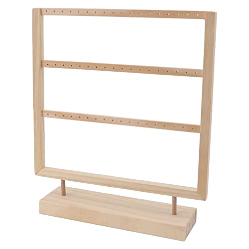 Fdit Ohrring -Displayhalter Eleganter Design Schmuckständer für 27 Paare Baumelnde Ohrringe und Bolzen Ideales für Jedes Mädchen, Einfach zu Bedienende Protokollmaterial (3-stöckig) von Fdit