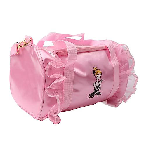 Fdit Tanztasche für Mädchen, Spitze Seesack Reisetasche mit Schulter Gurt für Ballett Latin Class Gym von Fdit