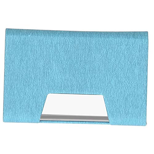 Fdit Visitenkarte Etui Edelstahl Karten Halter Organizer Große Kapazität Hält 15-20 Karten Kompakt Tragbar mit PU-Leder für Geschäfts Reisen (Fdith2ugb5zdpk-12) von Fdit