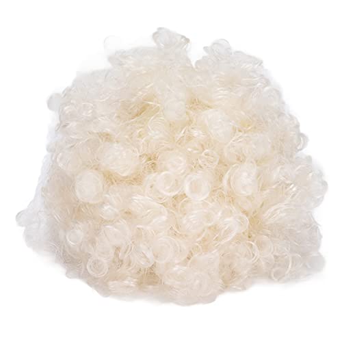 Innovative Farbparty -Perücke für Erwachsene, Ideal Zum Anziehen Als Zirkusclown, mit Neuartigem Lockigem Haar für Kostümparty für Erwachsene und Fußballspiel Jubel (WHITE) von Fdit