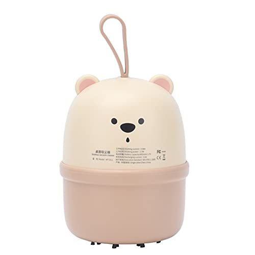 Mini-Tischstaubsauger mit USB-Aufladung und Effizienter Absaugung für Kinderschreibtische, Mini-Tischstaubsauger für (Beige) von Fdit