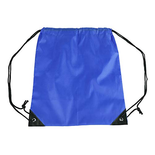 fdit Wasserdicht Kordelzug Rucksack Sack Pack Cinch Tote Aufbewahrungstasche Outdoor-Reise Sport Gym Aufbewahrungstasche für Herren und Frauen 1pcs blau von Fdit