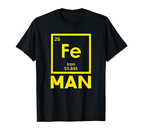 Fe Man, Periodensystem, starke, coole Männer T-Shirt Fe Man, Periodensystem, starke, coole Männer T-Shirt von Fe Man Witzig Lust