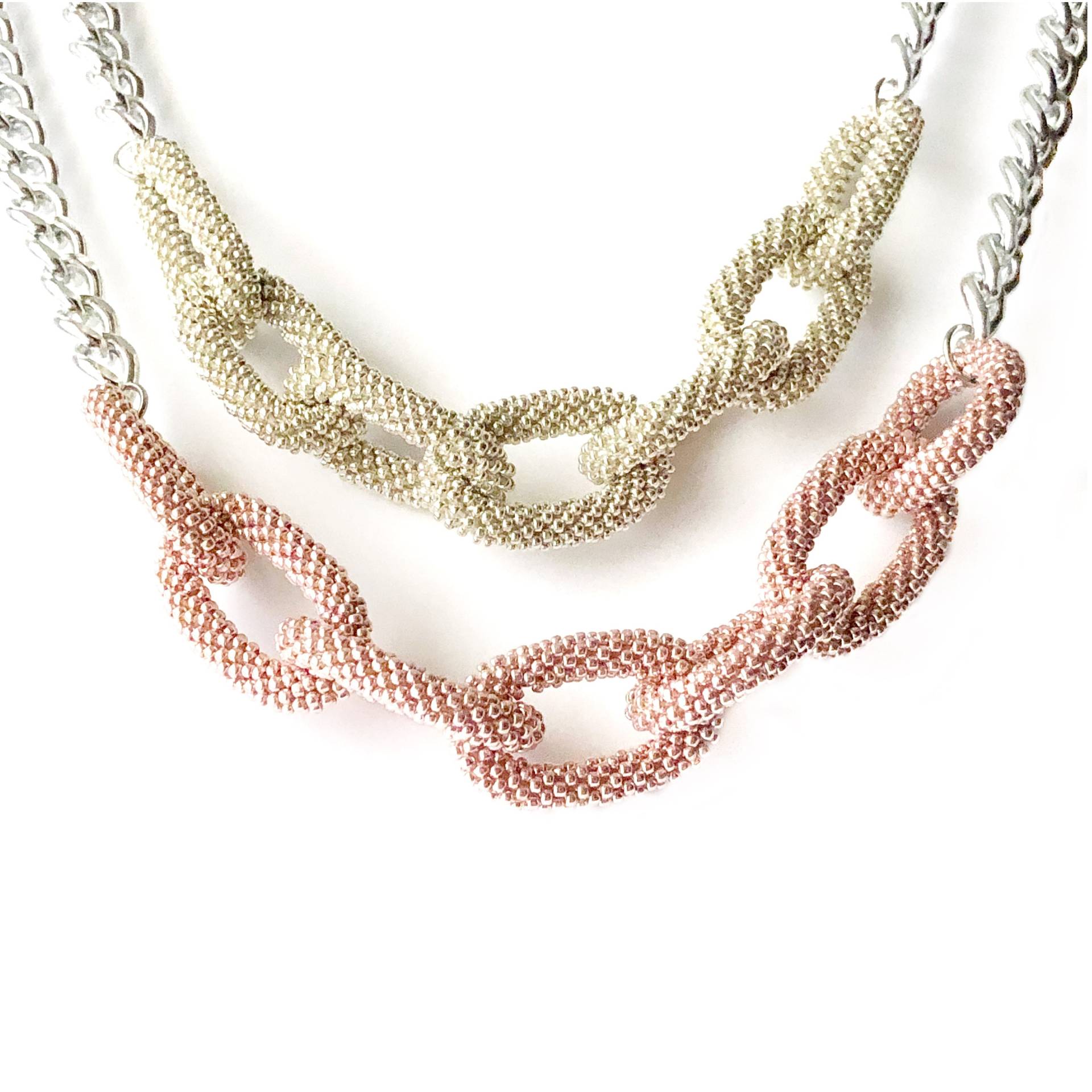 Silberperlenkette Kette Halskette Gioia Silber Perlenhäkelkette Weihnachtsgeschenk Silberperlenkette Kette Halskette Gioia Silber Perlenhäkelkette Weihnachtsgeschenk von FeCreazioni