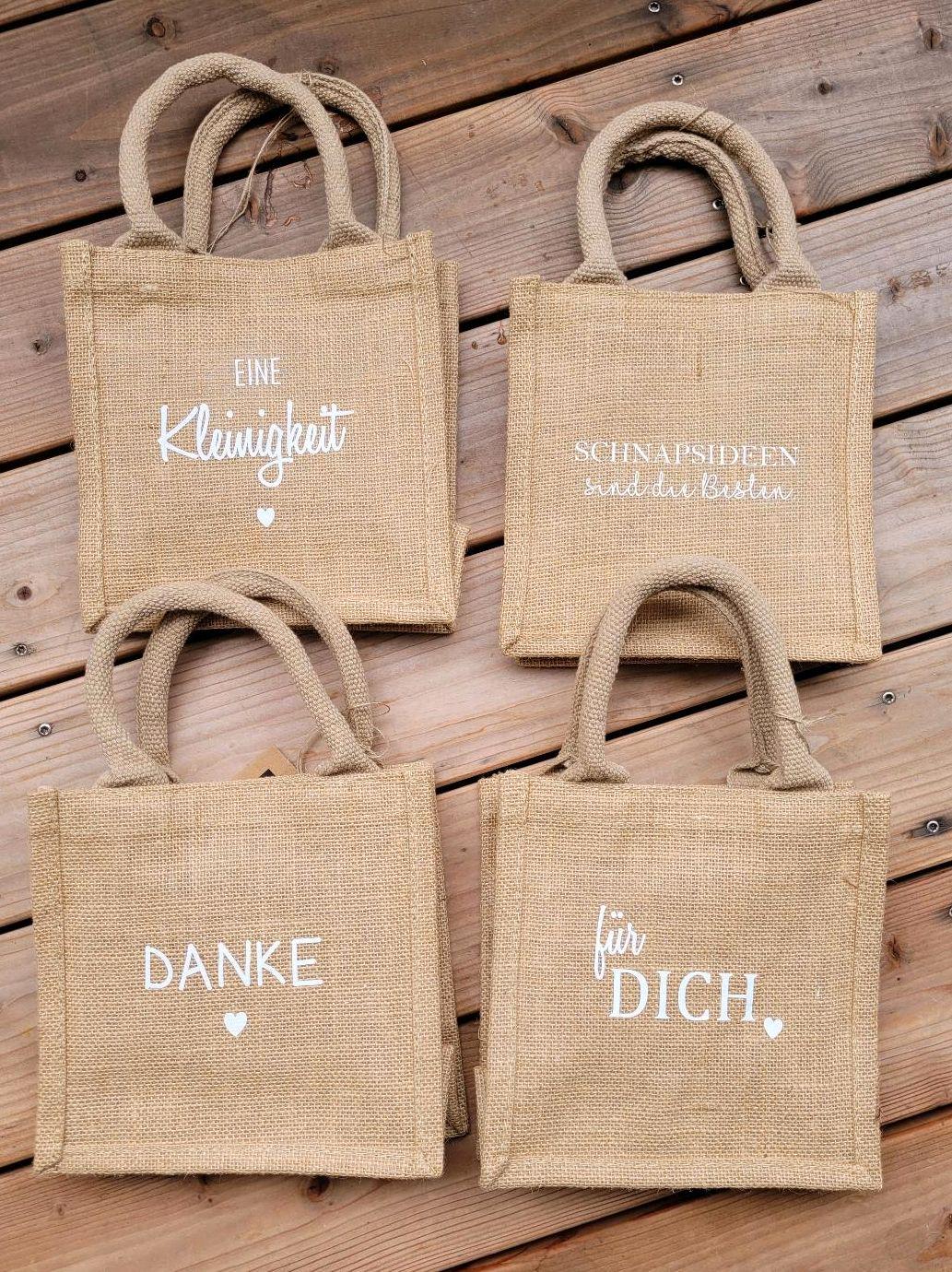 Jutetasche Mit Spruch, Initialen, Personalisiert, Geschenk, Mitbringsel Jutetasche Mit Spruch, Initialen, Personalisiert, Geschenk, Mitbringsel von FeMiLiMoments