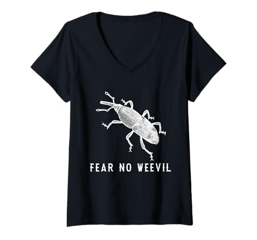 Damen Lustiger Entomologe, Fear No Weevil T-Shirt mit V-Ausschnitt Damen Lustiger Entomologe, Fear No Weevil T-Shirt mit V-Ausschnitt von Fear No Weevil Apparel