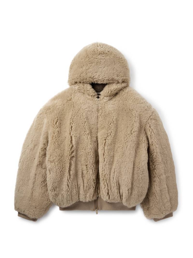 Fear of God - Alpaca and Cotton-Blend Hooded Bomber Jacket - Men - Brown - L von Fear of God