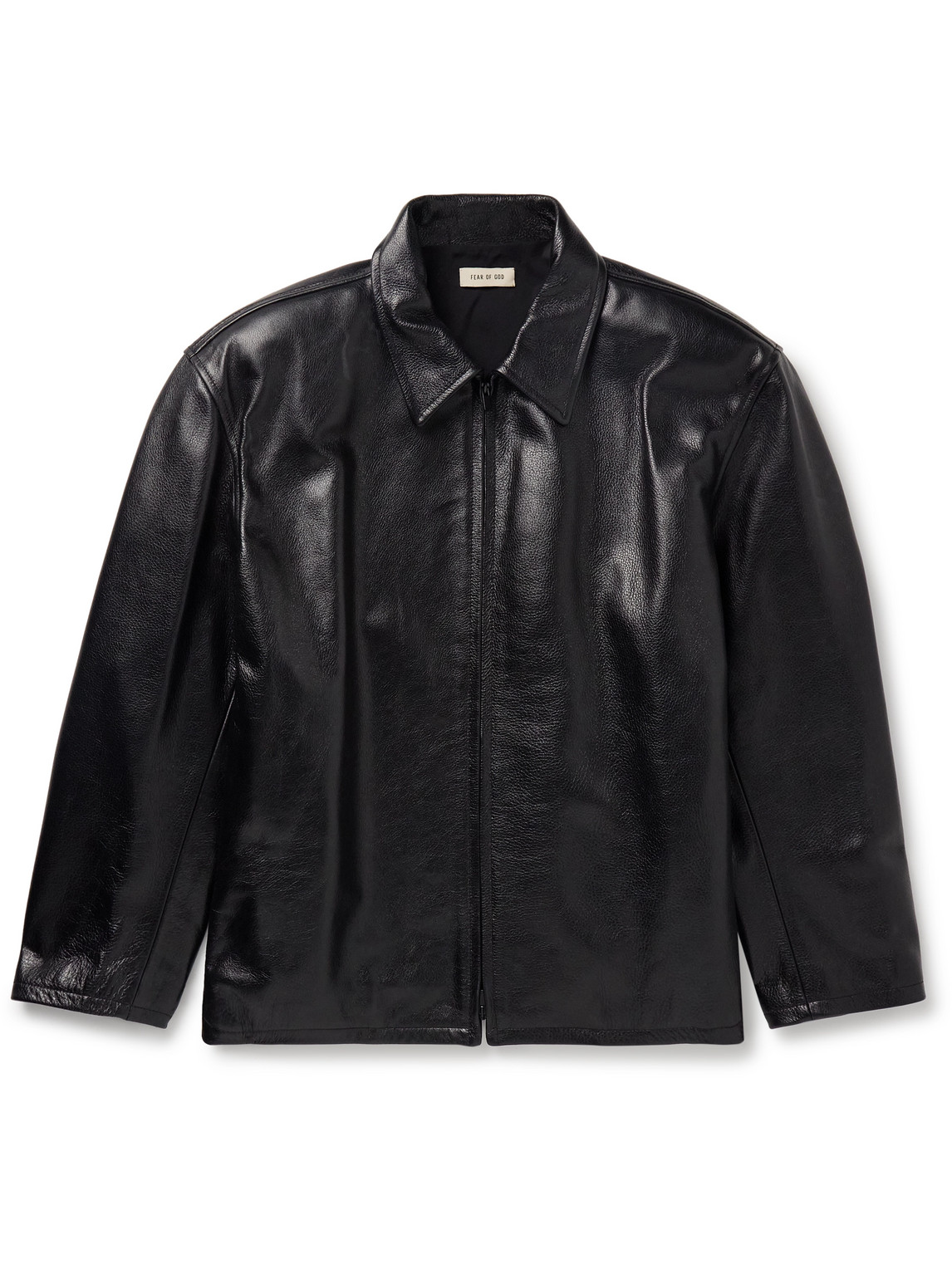 Fear of God - Full-Grain Leather Jacket - Men - Black - L Fear of God - Full-Grain Leather Jacket - Men - Black - L von Fear of God