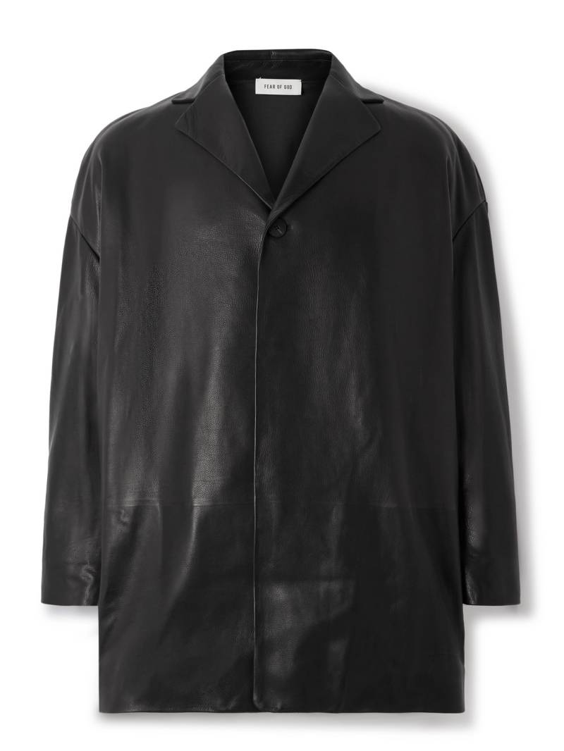 Fear of God - Full-Grain Leather Jacket - Men - Black - XL von Fear of God