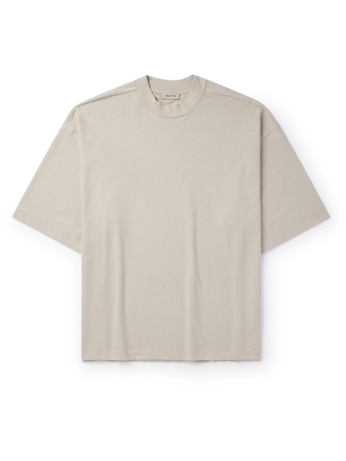 Fear of God - Logo-Appliquéd Cotton-Jersey Pyjama T-Shirt - Men - Neutrals - XL von Fear of God